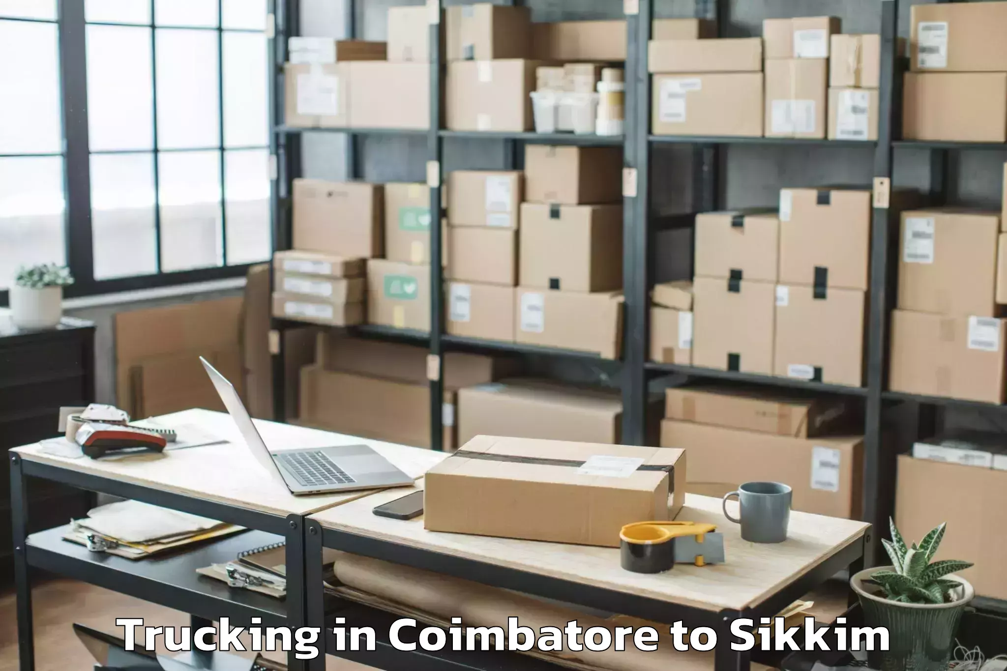 Book Coimbatore to Vinayaka Missions Sikkim Unive Trucking Online